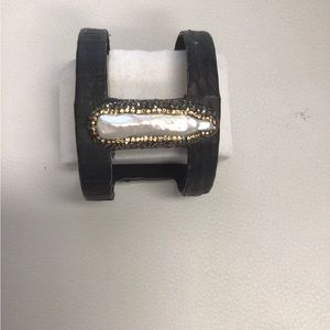 Druzy Leather Bracelet